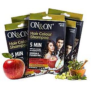                       grey black Hair Colour Shampoo 20ml ( Pack of 4 )                                              