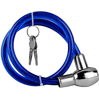Multipurpose Locker Cable Lock (Multicolour) Cable Lock (Blue, Black, Red)