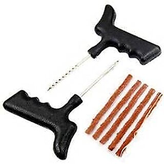 Tubeless Tyre Puncture Repair Kit with Adhesive Tyre Repair Tool Set Tubeless Tyre Puncture Repair Kit with Adhesive Tyre Repair Tool Set