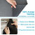 Rectangular Pack of 1 Table Placemat (Black, Rubber)