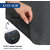 Rectangular Pack of 1 Table Placemat (Black, Rubber)