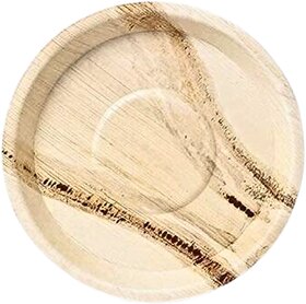 Areca leaf (Supari patta) Plain Plate - 14 Inches - 10 pcs
