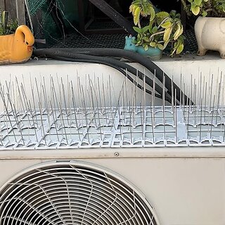                       Bird spikes for split air conditioning outside units that effectively control pigeons Including Double side Tape                                              