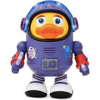                       Dancing Space Duck Toy with Vibrant Light Effect(Multicolor)                                              