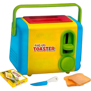 Anmolg Pop-Up Toaster Toy, Pretend Play Toy for Kids, Make The Toast Pop Out, 10 Pc Set(Multicolor) Anmolg Pop-Up Toaster Toy, Pretend Play Toy for Kids, Make The Toast Pop Out, 10 Pc Set(Multicolor)