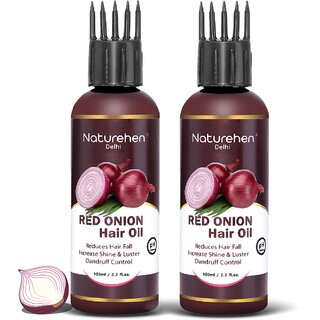 Naturehen Hair Growth Onion Oil Hair Regrowth Anti Dandruff Oil for Men and Women - Pack of 2 ( 200ml) Naturehen Hair Growth Onion Oil Hair Regrowth Anti Dandruff Oil for Men and Women - Pack of 2 ( 200ml)