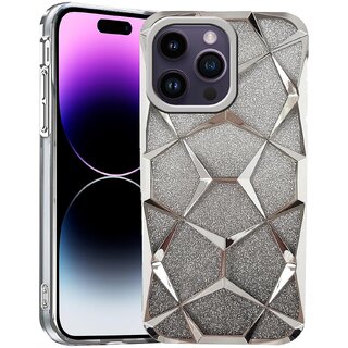 Sparkly Case Compatible with iPhone 15 Pro Glitter Diamond Design with Shockproof Protection Raised Camera Bump Sparkly Case Compatible with iPhone 15 Pro Glitter Diamond Design with Shockproof Protection Raised Camera Bump