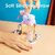Kids/Baby Sipper Water Bottle With Straw  Hanging Rope(Blue, Pink)