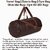 Aronkart Brown Leatherette Duffle Gym Bag for Men  Women  Stylish  Water-Resistant Weekender Travel Bag with Shoulder Strap  Side Pocket  Multipurpose Sports  Fitness Bag  Pack of 1