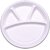 Sugarcane plates 11 Inches Bagasse 4 Compartments plate - 25 pcs