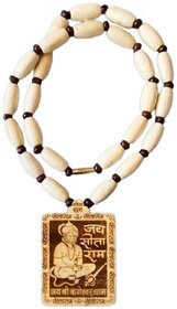 Bageshwar Dham Tulsi Mala Hanuman ji Wood Locket 100 Original Beads Wood Chain