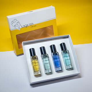                       Liquid Men's Luxury Perfume Gift Set - 4x20ml                                              