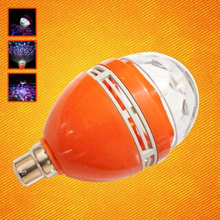                       360 Degree Rotating Festive Led Bulb with 1 Unit of Zero watt Colorful Bulb (Combo of 2)                                              
