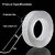Nano (IVY) Double Side Tape, 2mm Thick, 1.2 Inch Wide with 1'' Cello White Tape ( Combo of 2)