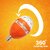 360 Degree Rotating Festive Led Bulb with 1 Unit of Zero watt Colorful Bulb (Combo of 2)