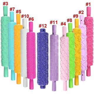                       1 Piece Wilton Rolling Pin Daisy Pattern Baking Tools Fondant Cake Decorating - (5)                                              