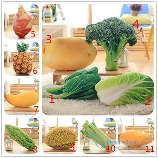                       Creative 3D simulation vegetable plush toy cushion pillow 11 styles - (2)                                              