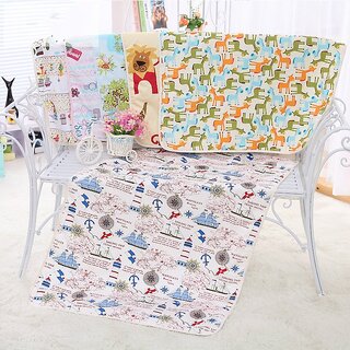                       Cotton Baby 3 Layer Urine Pad 60*90 Baby Waterproof Urine Mattress Neonatal Septum Pad - (2)                                              