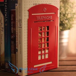                       Book Ends Shelf Bookends Organizer Stand Holder Home Office School - (White, Eiffel tower)                                              