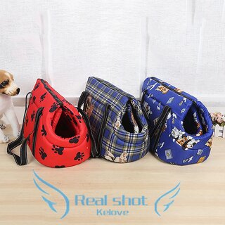                       Pet Carrier Dog Carrier Cat Puppy Small Animal Pet Sling Front Carrier Mesh Comfort Travel Tote Shoulder Bag Pet Backpack - (Blue, 41cm by 25cm by 28cm)                                              