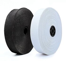 Meters & Black 25 Meters Elastic Cord Heavy Stretch High Elasticity Knit Elastic Band, Ideal for Tailoring/Sewing, Boutique, Stitchin
