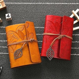                       Retro Personality Notebook Journal Notebook Spiral Ring Binder Diary Book - (Dark Brown, Rudder Pendant)                                              