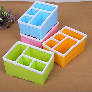                       Creative Plastic Desktop Sundry Receive A Case (4 Colors) - (Multicolor)                                              