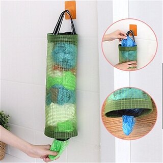                       Kitchen Hanging Type Convenient Garbage Circular Receive Bag - (Green)                                              