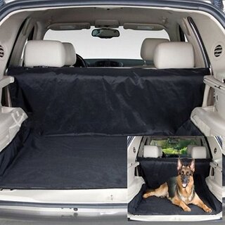                       Practical Black Pet Dog Rear Back Seat Car Auto Waterproof Hammock Blanket Cover Mat Cushion - (Black, 142cm by 130cm)                                              