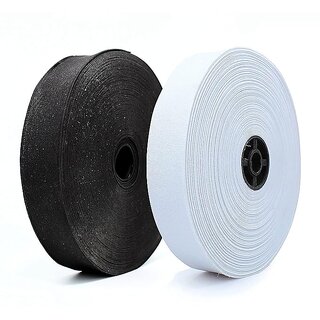 Meters & Black 25 Meters Elastic Cord Heavy Stretch High Elasticity Knit Elastic Band, Ideal for Tailoring/Sewing, Boutique, Stitchin
