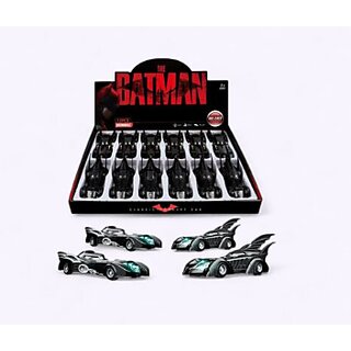The Batman Die-Cast Metal Car with Light, Music Pullback Action pack of 4 The Batman Die-Cast Metal Car with Light, Music Pullback Action pack of 4