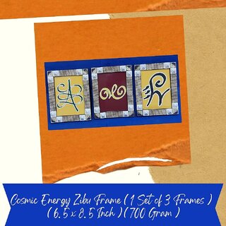                       VSP VASTU SAMADHAN - 277 - COSMIC ENERGY ZIBU FRAMES ( 1 SET OF 3 FRAMES ) FOR PROSPERITY, BALANCE AND ABUNDANCE  ( 700                                              