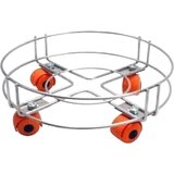 Heavy Duty Cylindrical Metal Trolley with Smooth Mobility