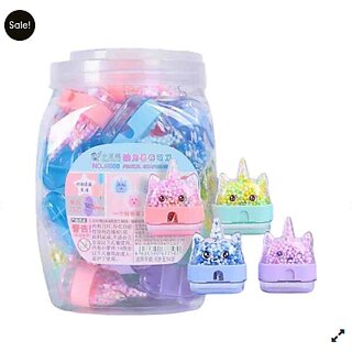                       (15 Pcs) Unicorn Pencil Sharpener in Jar                                              