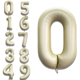 Fun Town Solid White 0 Number Foil Balloons 32 Birthday Party Decoration Helium Supported Fun Town Solid White 0 Number Foil Balloons 32 Birthday Party Decoration Helium Supported