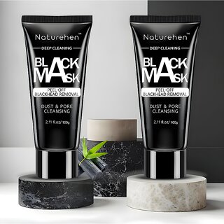 Activated Charcoal Peel Off Face Mask for All Deep Cleanse and Eliminate Blackheads for Clearer Skin Pack of 2 200g Activated Charcoal Peel Off Face Mask for All Deep Cleanse and Eliminate Blackheads for Clearer Skin Pack of 2 200g