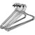 Durable Chrome Metal Hangers with Non-Slip Grip