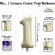 Fun Town Solid White 1 Number Foil Balloons 32 1st Birthday Party Decoration Helium Supported