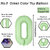 Fun Town Solid Green 0/ Zero Number Foil Balloons 32 Birthday Party Decoration Helium Supported