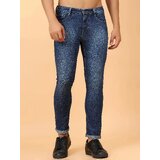 Meghz Mid Rise Slim Fit Dark Blue Jeans for Mens