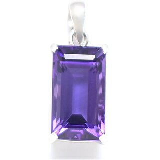                       Amethyst Pendent Panch Dhaatu with silver  Plated For Men  Women silver-plated Amethyst Metal Pendant                                              