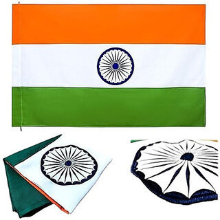 India National Flag 20 x 30 Inch 100% Pure Cotton, Har Ghar Tiranga for Outdoor, Homes, Offices & Schools India National Flag 20 x 30 Inch 100% Pure Cotton, Har Ghar Tiranga for Outdoor, Homes, Offices & Schools