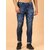 Meghz Mid Rise Slim Fit Dark Blue Jeans for Mens