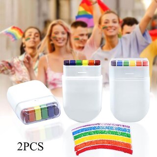 6-Color rainbow face paint, World Cup European Cup face paint, rainbow strip face graffiti crayon 6-Color rainbow face paint, World Cup European Cup face paint, rainbow strip face graffiti crayon
