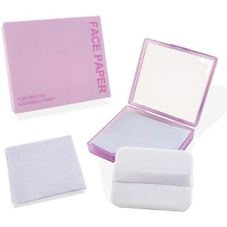 BOROLA 3-in-1 Oil Blotting Paper Set for Face 100 Sheets Oil Absorbing Sheets with Portable Mirror & Adhesive Makeup Puff, Blotting Papers for Oily Skin, Design for Men & Women BOROLA 3-in-1 Oil Blotting Paper Set for Face 100 Sheets Oil Absorbing Sheets with Portable Mirror & Adhesive Makeup Puff, Blotting Papers for Oily Skin, Design for Men & Women