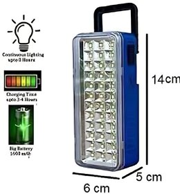 Charkee 9W Portable Lithium Ion Battery 24Led Emergency Light Rechargeable (Pack Of 1)