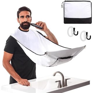 Haircutting Cape, Shaving Apron for Men, No-Hair-Stick Hairdressing Cloth Haircutting Cape, Shaving Apron for Men, No-Hair-Stick Hairdressing Cloth