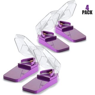 Pill Splitters - (Pack of 4) V- Grip Pill Cutters for Big and Small Medications - Easily Cut Pills, with Clear Top Pill Holder Case Pill Splitters - (Pack of 4) V- Grip Pill Cutters for Big and Small Medications - Easily Cut Pills, with Clear Top Pill Holder Case
