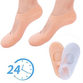 2Pcs Feet Care Pedicure Socks Silicone Insole Moisturizing Socks Heels Protector Anti Crack Socks Gel Sock Foot Care Tool Health 2Pcs Feet Care Pedicure Socks Silicone Insole Moisturizing Socks Heels Protector Anti Crack Socks Gel Sock Foot Care Tool Health