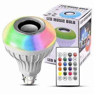                       CHARKEE Wireless With Remote 12v5.0 3D Bass 24 White (BT-Bulb1)                                              